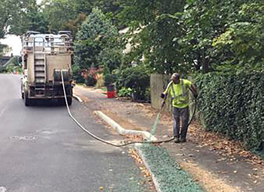 Hydro Seeding Oak St., Reading